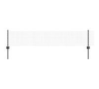 vidaXL Set di recinzioni in filo saldato, resistente ai raggi UV, in acciaio, contiene rotolo da 50 m, design durevole, grande per giardino o fattoria, confine, grigio