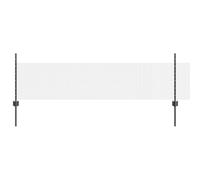 vidaXL Set di recinzioni in filo saldato | Recinzione esterna resistente alle intemperie contiene 1 rotolo per la marcatura o la copertura del giardino, design grigio opaco durevole, in acciaio