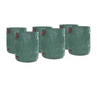 vidaXL Set di Sacchetti per Rifiuti Giardinaggio Cilindrici Verdi di 12 | capacità di 500 Litri | Durevole Plastica Sintetica | Finitura Opaca per Uso Esterno | Ideale per Raccolta Efficiente di Fogl