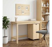 vidaXL Set di Scrivania e Armadietto 2 pz Marrone