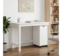 vidaXL Set di Scrivania e Armadietto MOSS 2 pz Bianco 112 x 50 x 75 cm
