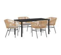 vidaXL Set di 2 Pezzi di Sedie da Giardino Marroni con Cuscini | Resistente all'aperto per Patio e Balcone, Struttura in Acciaio Verniciato a Polvere, Seduta Comoda, Sedia da Pranzo e Relax, Poltrona