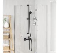 vidaXL Set di Sistema Doccia Nero 101 cm Acciaio Inox