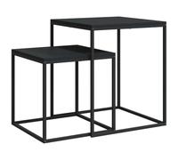 vidaXL Set di Tavolini 2 pz in Legno Multistrato e Metallo