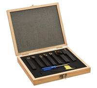 vidaXL Set di Utensili Indicizzabili per Tornitura 12 pz 12x12 mm 80mm