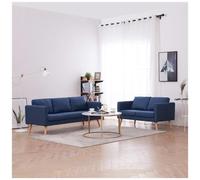 VIDAXL - Set Divani 2 Pz In Tessuto Blu