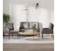vidaXL Set divani 3 pcs Talpa 115 x 56 x 80 cm Legno compensato