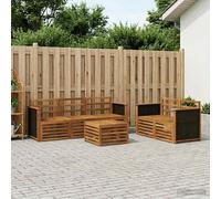 vidaXL Set divani 6 pcs Legno di Acacia Massello