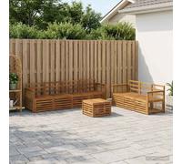 vidaXL Set divani 8 pcs Legno di Acacia Massello, Divano Sezionale da Giardino, Mobili da Patio Resistente, Per Relax e Comfort all'Aperto