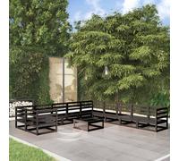 vidaXL Set Divani da Giardino 11 pz in Legno Massello di Pino