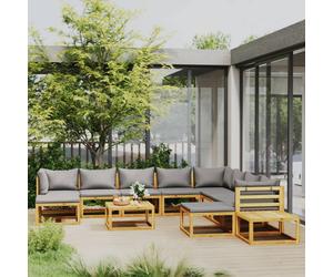 vidaXL Set Divani da Giardino 12 pz con Cuscini in Massello di Acacia