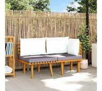 vidaXL Set Divani da Giardino 2 pz con Cuscini in Massello di Acacia