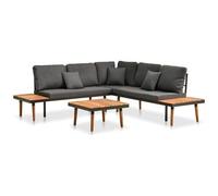 VIDAXL - Set Divani da Giardino 4 pz con Cuscini in Massello di Acacia