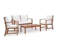 VIDAXL - Set Divani Da Giardino 4 Pz Con Cuscini In Massello Di Acacia