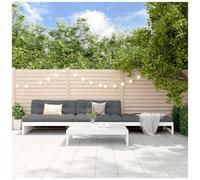 VIDAXL - Set Divani Da Giardino 4pz Con Cuscini In Legno Massello Bianco