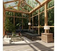 VIDAXL - Set Divani da Giardino 6 pz con Cuscini in Polyrattan Grigio