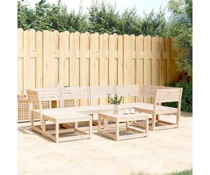vidaXL Set Divani da Giardino 6 pz in Legno Massello di Pino