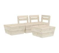 AX Salotto Pallet 2 Divani Tavolo Giardino Soggiorno Legno Sala Garden + 3063712
