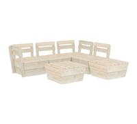 VIDAXL - Set Divani Da Giardino Su Pallet 6 Pz In Legno Abete Impregnato