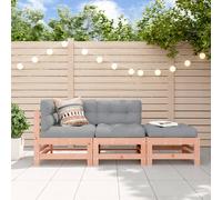vidaXL Set Divani Giardino 3pz con Cuscini Legno Massello di Douglas
