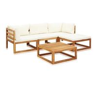 VIDAXL - Set Divani Giardino 5 Pz Con Cuscini Legno Massello Di Acacia