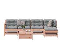 vidaXL Set Divani Giardino 6 pz con Cuscini Legno Massello di Douglas