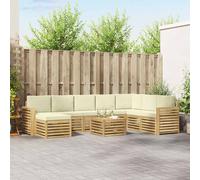 vidaXL Set divani Legno di Acacia Massello