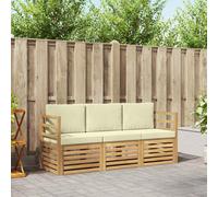 vidaXL Set di divani in legno di acacia solido, mobili da giardino moderni, resistenti alle intemperie, divani in acacia, soluzioni flessibili per il tuo patio