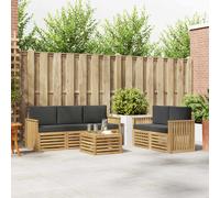 vidaXL Set divani Legno di Acacia Massello