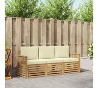 vidaXL Set di divani in legno di acacia massiccio, divano in legno di acacia, set moderni per esterni, sedie resistenti alle intemperie per rilassarsi in giardino