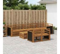 vidaXL Set divani Legno di Acacia Massello