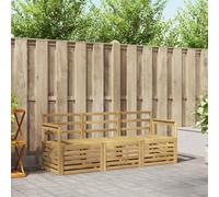 vidaXL Set di divani in legno massello di acacia, divano in legno di acacia, mobili moderni da esterno, seduta resistente alle intemperie per giardino e soluzioni eleganti