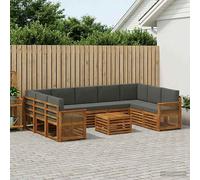 vidaXL Set divani Legno di Acacia Massello