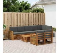 vidaXL Set divani Legno di Acacia Massello