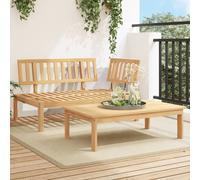 vidaXL Set Divani Pallet da Giardino 2pz in Legno Massello di Acacia