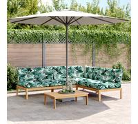 vidaXL Set Divani Pallet Giardino 4pz Cuscini Legno Massello Acacia