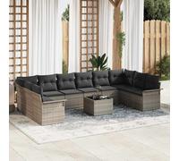 DIVANO DA GIARDINO VIDAXL Divano modulare vidaXL, 11 pezzi, Polirattan, 37 x 55 x 55 cm