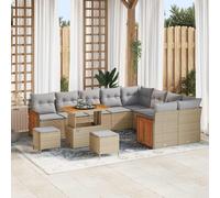 vidaXL Set Divano da Giardino 12 pz 12-Numero di posti