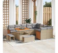 vidaXL Set Divano da Giardino 12 pz 12-Numero di posti