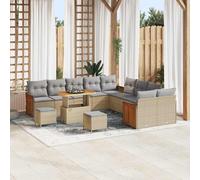 vidaXL Set Divano da Giardino 17 pz 10-Numero di posti
