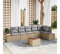 vidaXL Set Divano da Giardino 6 pz 6-Numero di posti
