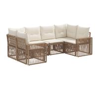 vidaXL Set Divano da Giardino 6 pz 6-Numero di posti