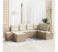 DIVANO DA GIARDINO VIDAXL Set da giardino a 6 pezzi, in polyrattan, 154 x 264 x 85 cm