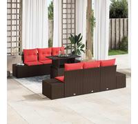 vidaXL Set Divano da Giardino 7 pz giardino Posti sedere esterno Terrazza | puoi personalizzare le opzioni di seduta, texture unica che rende l'outdoor più bello, dura nel tempo contro gli agenti