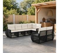vidaXL Set Divano da Giardino 7 pz 7-Numero di posti
