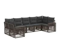 vidaXL Set Divano da Giardino 7 pz 7-Numero di posti