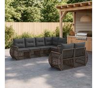 vidaXL Set Divano da Giardino 7 pz 7-Numero di posti