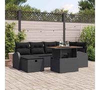 DIVANI DA GIARDINO VIDAXL Set di lettini modulari da giorno, 7 pezzi, in polyrattan, 55 x 100 x 73 cm
