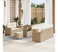 MOBILI DA GIARDINO VIDAXL modulare, Polyrattan, acciaio verniciato a polvere, 55x90x71 cm