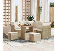 DIVANO DA GIARDINO VIDAXL Set di angolare per esterni, Polyrattan, 80x80x71 cm